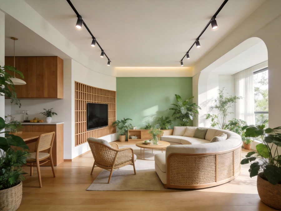 现代田园风装修案例