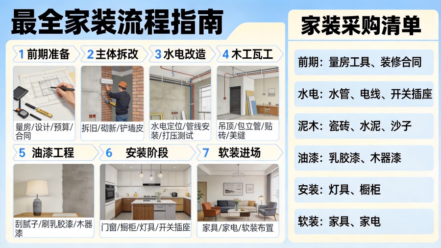 最全的家装流程指南